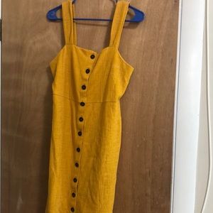 Mustard Madewell dress